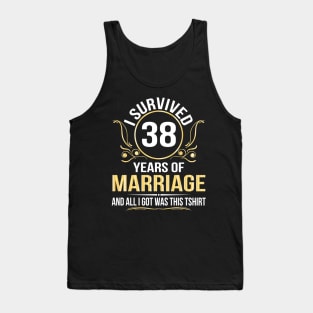 I Survived 38 Years Of Marriage Wedding And All I Got Was This Tank Top